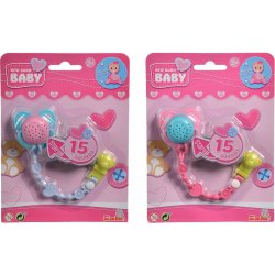 New Born Baby Klips s dudlíkem se zvuky
