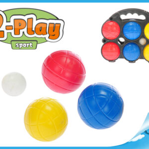 PETANGUE SET 2-PLAY V PLASTOVÉM POUZDŘE - 6 KS