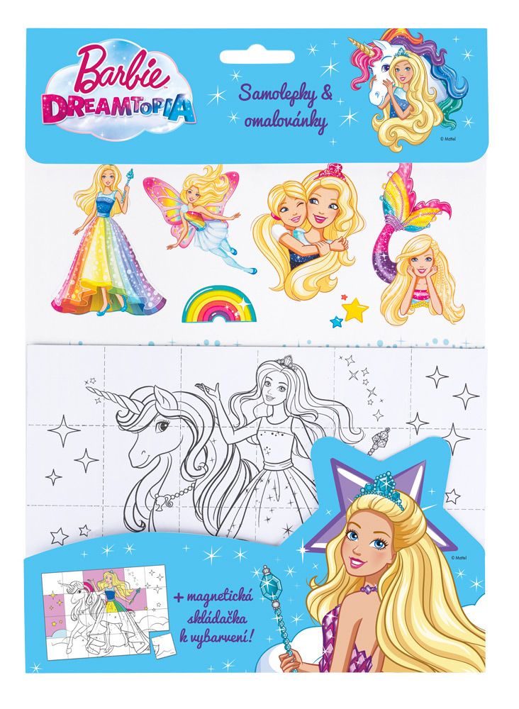 Samolepky a omalovánky BARBIE DREAMTOPIA