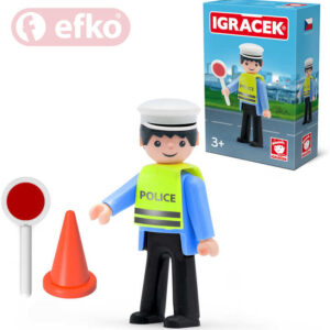 IGRÁČEK Dopravní policista s doplňky v krabičce