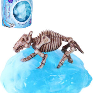 Hmota ledovec sliz s pravěkou kostrou v krabičce