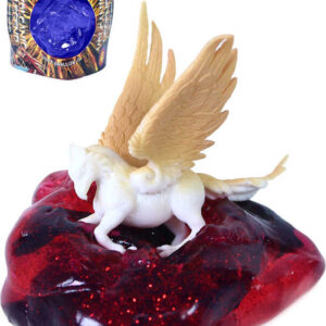 Hmota vulkán sliz s figurkou různé barvy v krabičce