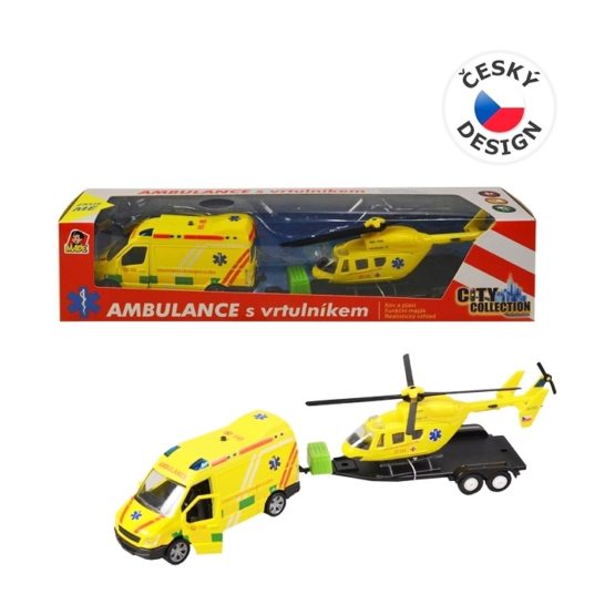 Sada ambulance- auto+vrtulník- na baterie
