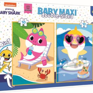 Trefl Puzzle Baby MAXI 2x10 - Žralokův šťastný den