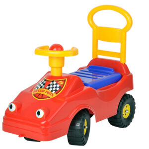 Odrážedlo auto 54cm s klaksonem 12m+ max.25kg červené v sáčku