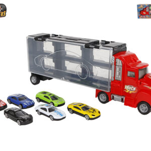 Roadblasters tahač 36cm s auty 6ks s vystřelovací funkcí