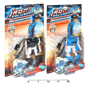 Autorobot policie 17 cm transformer