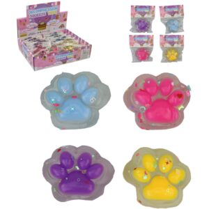 Mačkací kočičí TLAPKA antistresová 8cm - více barev