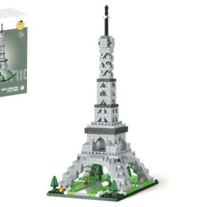Stavebnice mini KOCO Eiffelova věž plast 538ks v krabičce 13x16,5x7cm