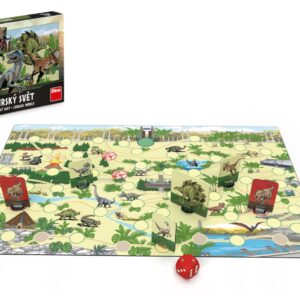 Jurský svět společenská hra v krabici 33x23x3,5cm