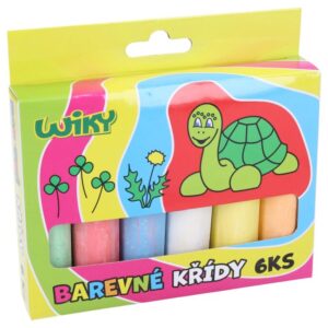 Křídy chodníkové barevné 6ks