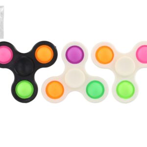 Spinner bubble pops plast 7cm 3 barvy v sáčku