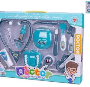 Sada doktor/zubař na baterie se světlem a zvukem 2 barvy v krabičce