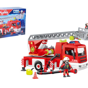 Stavebnice Hasičské auto s žebříkem stavebnice 40 cm