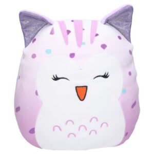 Polštář plyšový sova 25 cm - růžový