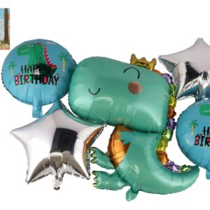 Sada balonek/balonky 5ks nafukovací dinosaurus v sáčku 21x16cm