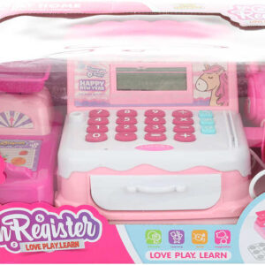 Pokladna dětská registrační kasa s váhou a skenerem na baterie Světlo Zvuk