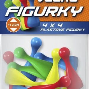 Figurky barevné velké Family doplněk ke společenským hrám set 16ks