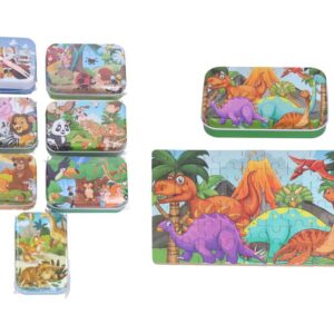 Puzzle 60 ks v plechové krabičce