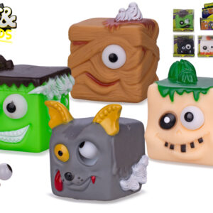 Toys&Trends Brainboooom příšerky/kostky 6x6cm strečové kulící oči 8druhů v krabičce